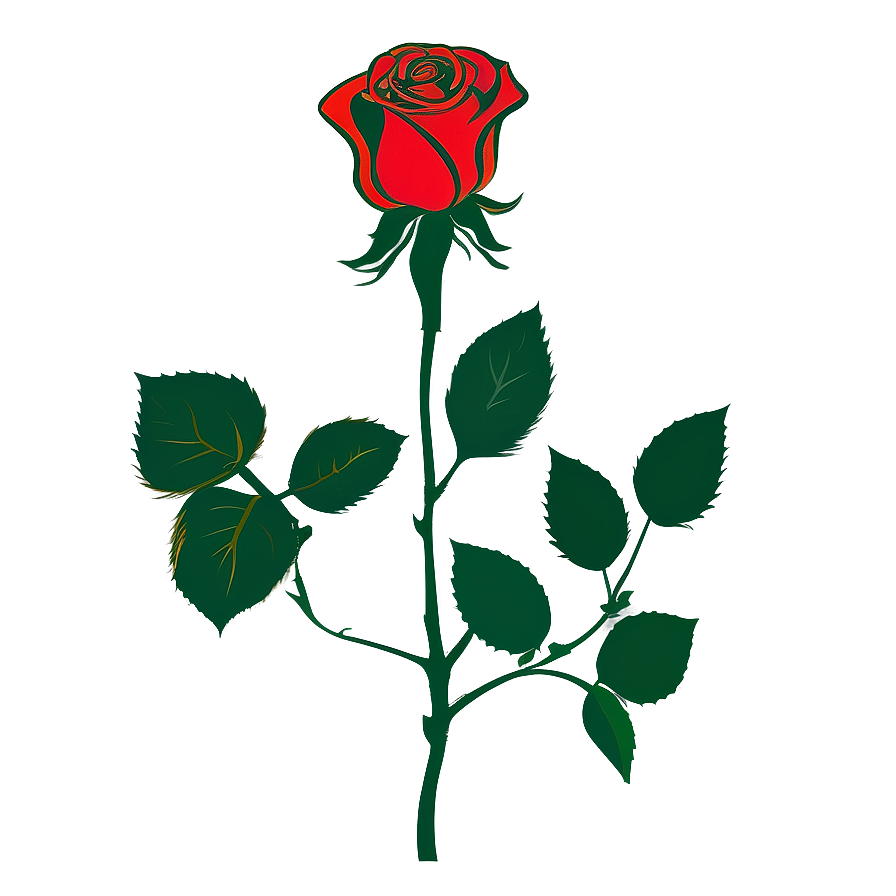 Vector Rose Silhouette Png Odr