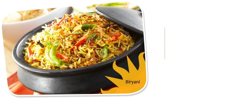 Veg Biryaniin Sizzling Pot