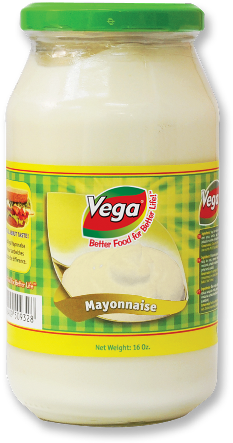 Vega Mayonnaise Jar16oz