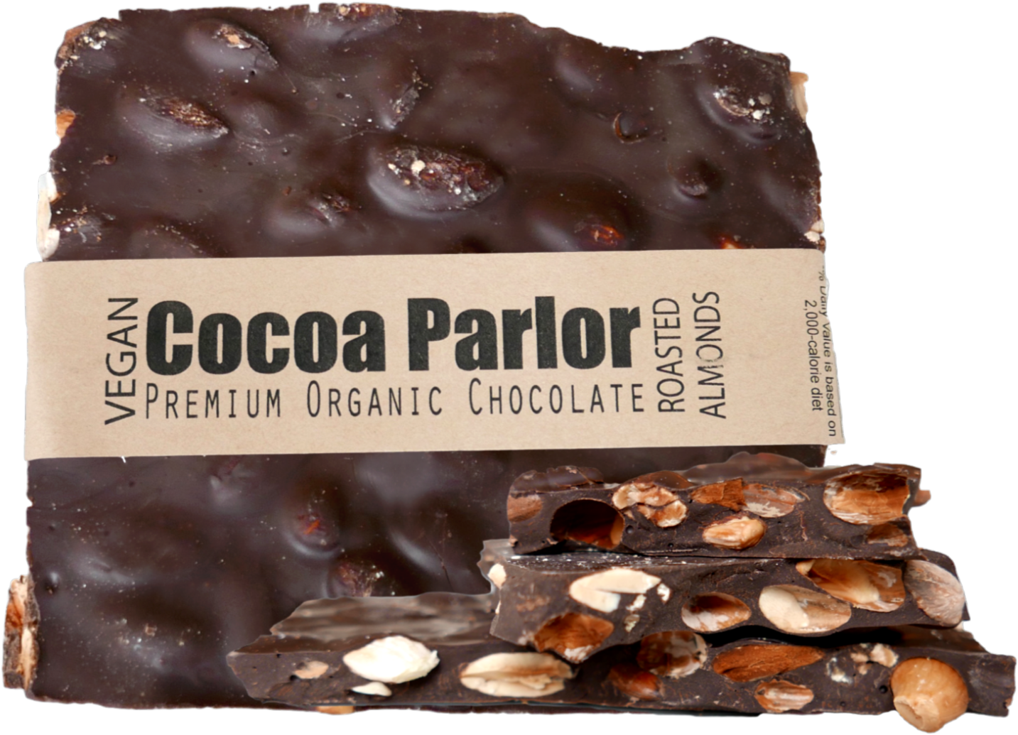 Vegan Cocoa Parlor Chocolatewith Almonds