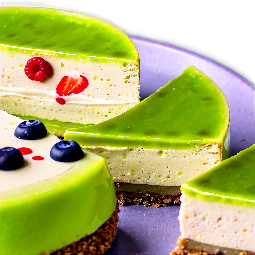 Vegan Green Tea Cheesecake Png Jwt