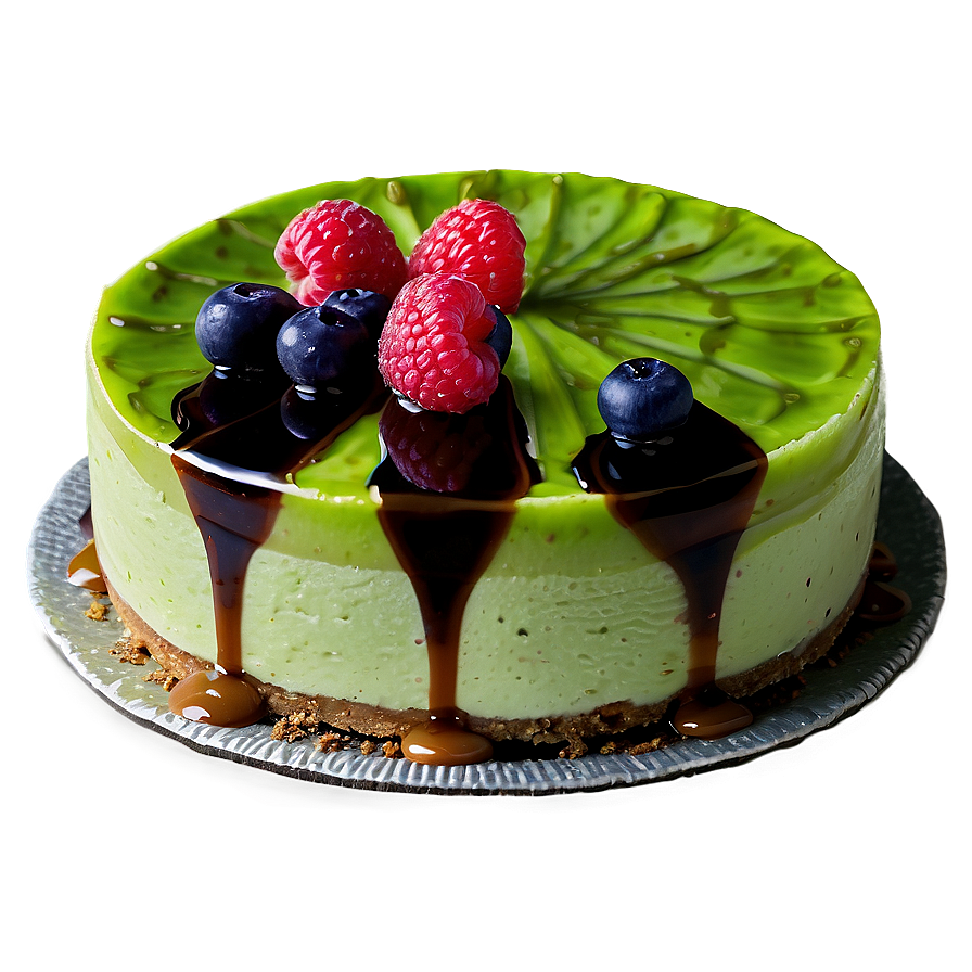 Vegan Green Tea Cheesecake Png Laq97