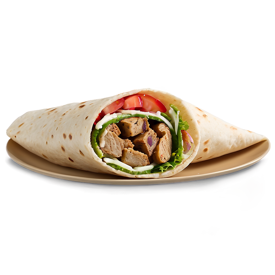 Vegan Gyro Wrap Png Kru