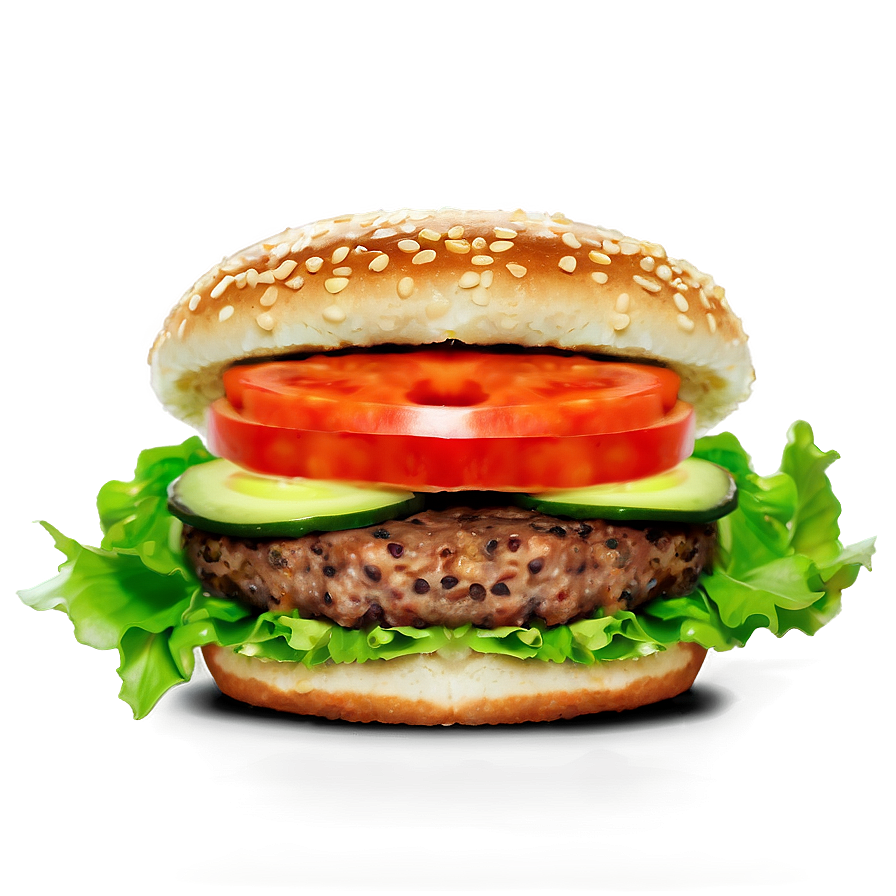 Vegan Hamburger Delight Png Cod