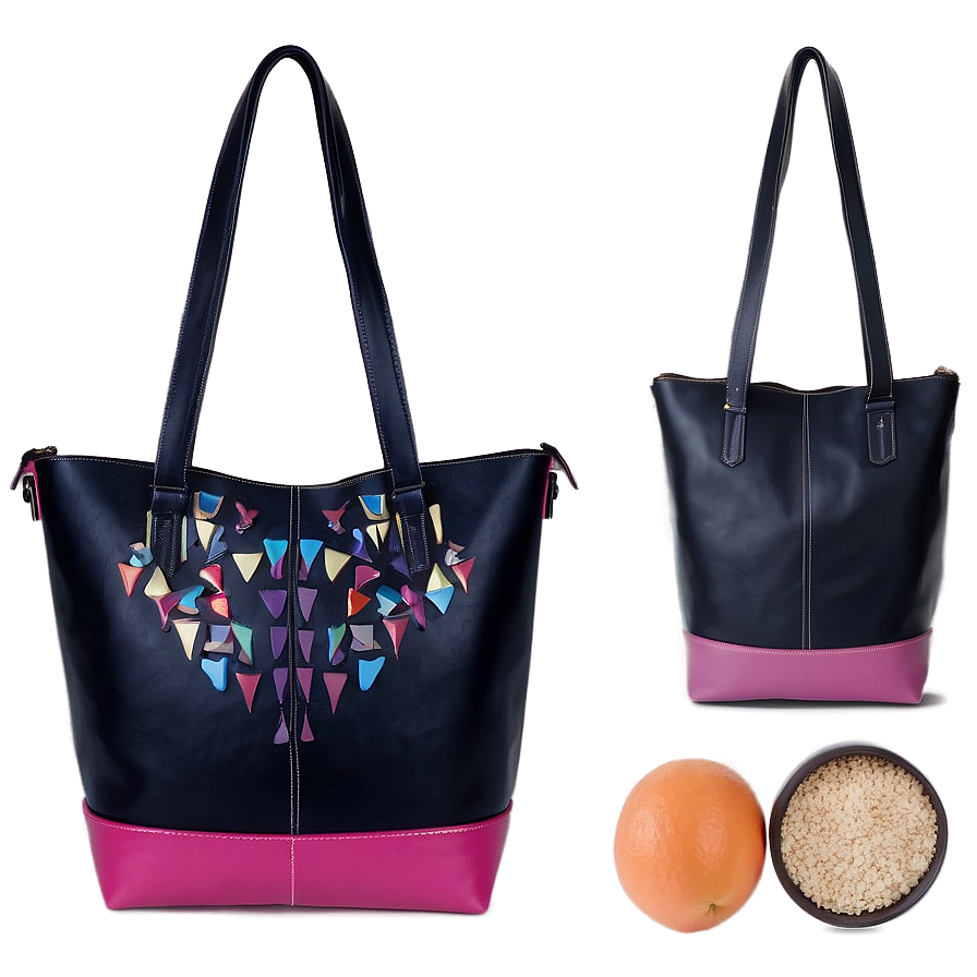 Vegan Leather Tote Bag Png Edw