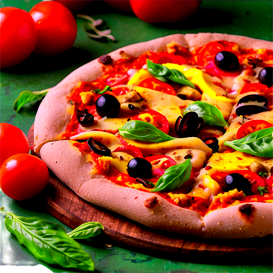 Vegan Pizza Feast Png Alh50