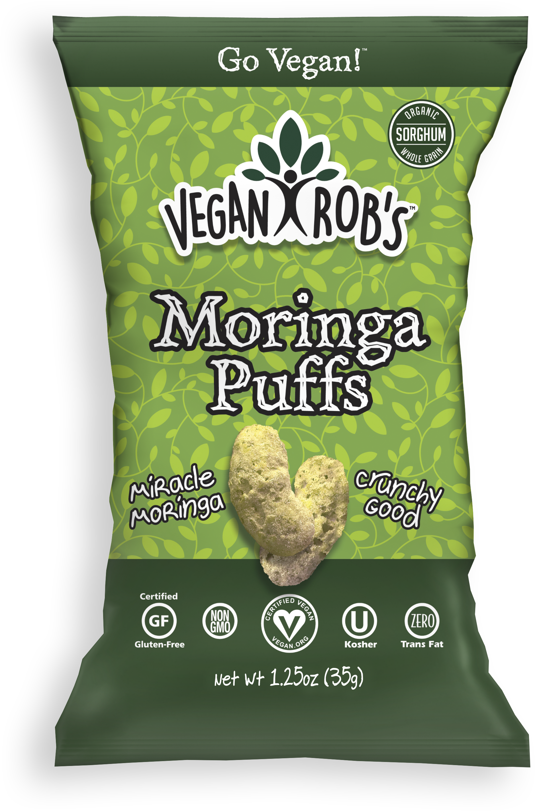 Vegan Robs Moringa Puffs Snack Package