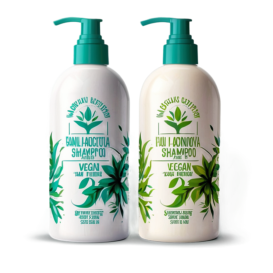 Vegan Shampoo Bottle Png 06132024