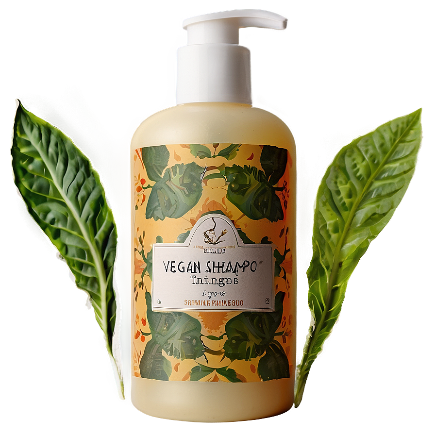 Vegan Shampoo Bottle Png 06132024