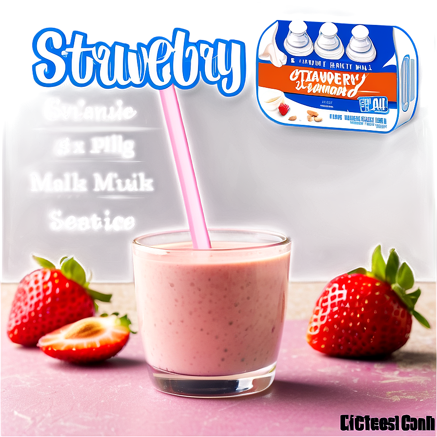 Vegan Strawberry Almond Milk Png Hdh9