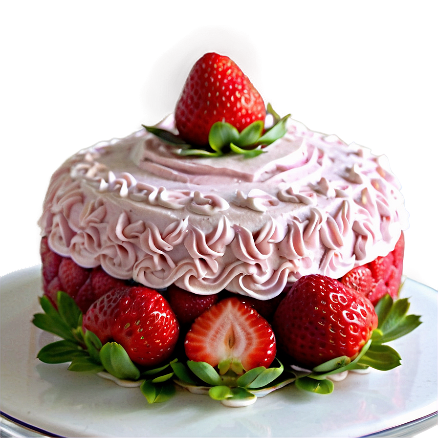 Vegan Strawberry Cake Png Cju