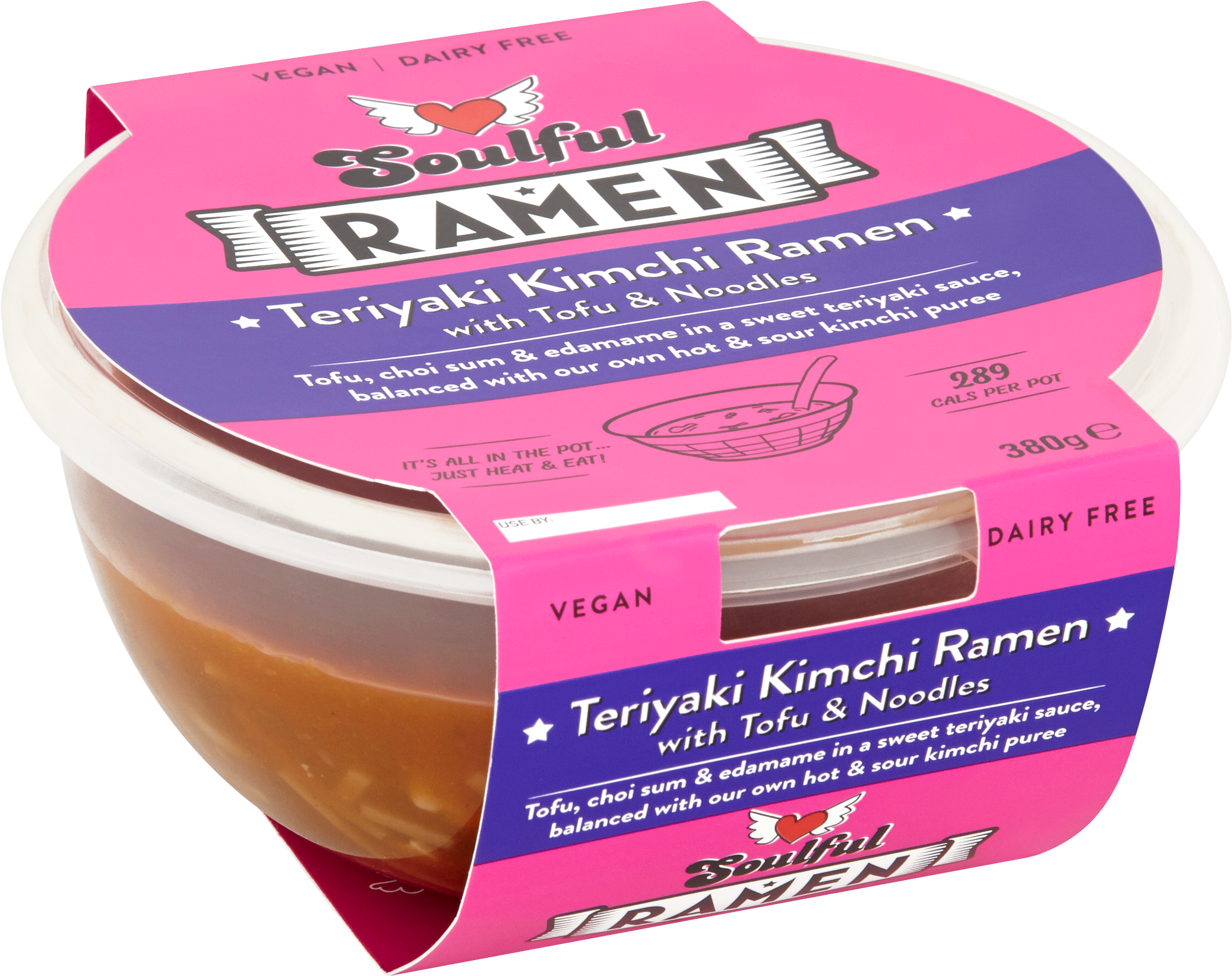 Vegan Teriyaki Kimchi Ramen Packaging