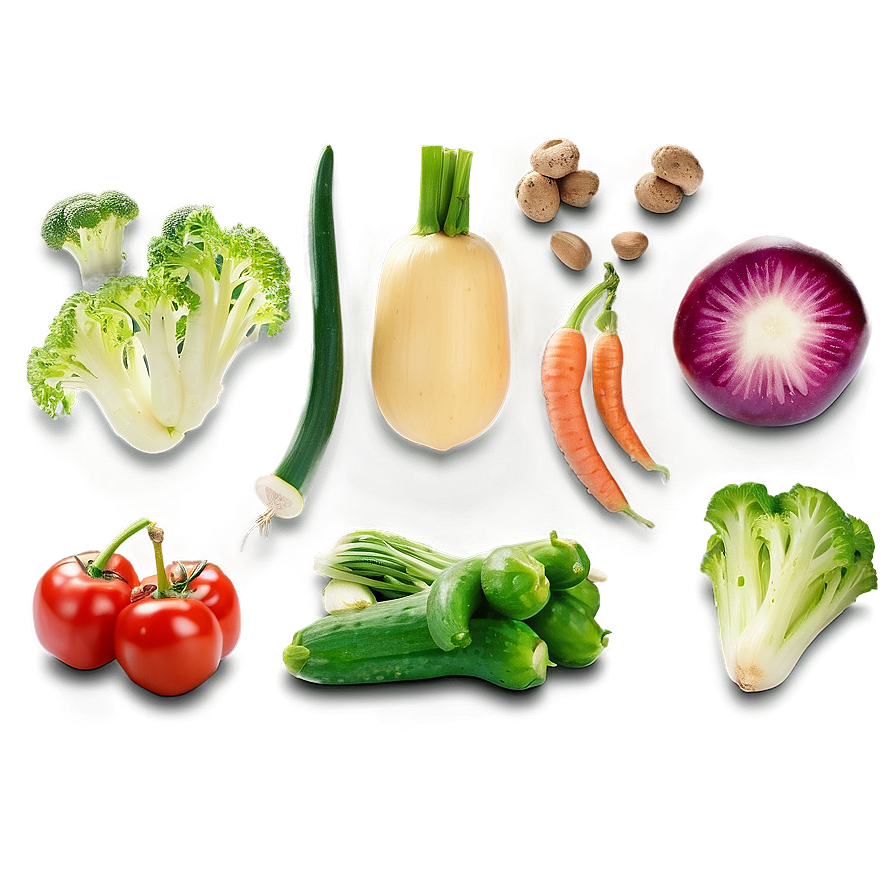 Vegan Vegetable Selection Png 37