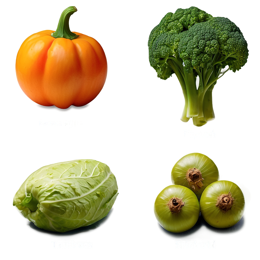 Vegan Vegetable Selection Png Doa41