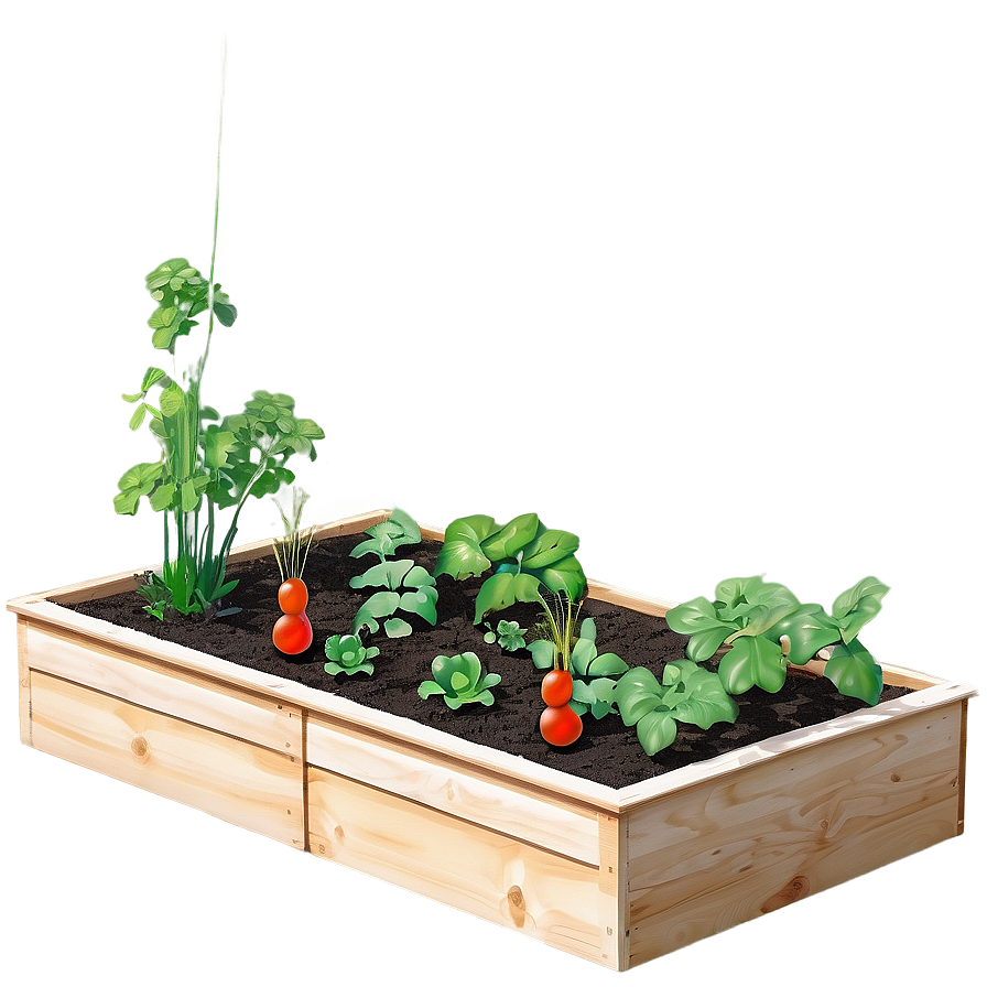 Vegetable Garden Planter Box Png Fed