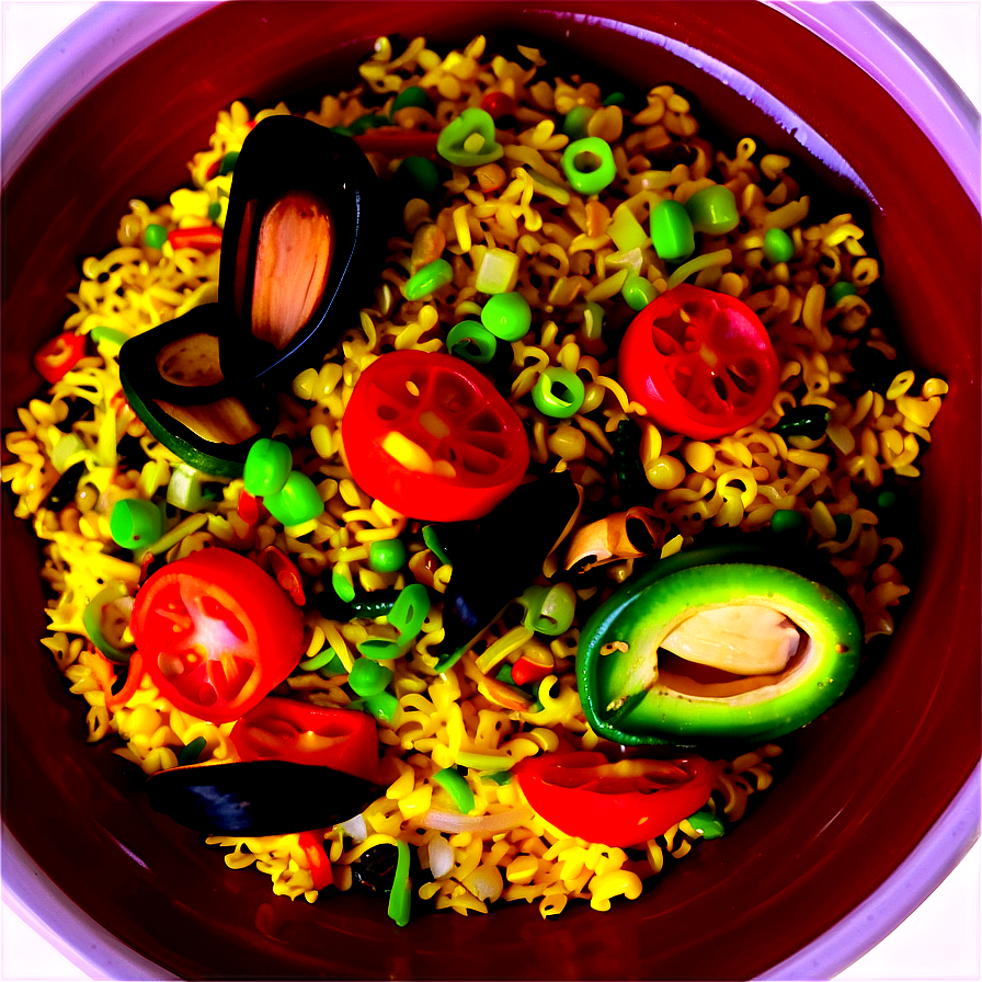 Vegetarian Paella Delight Png Fdt31