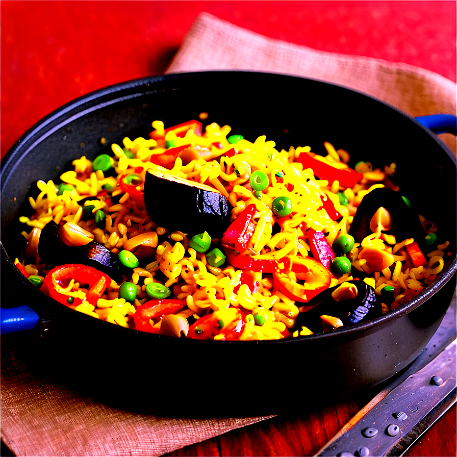 Vegetarian Paella Delight Png Sco28