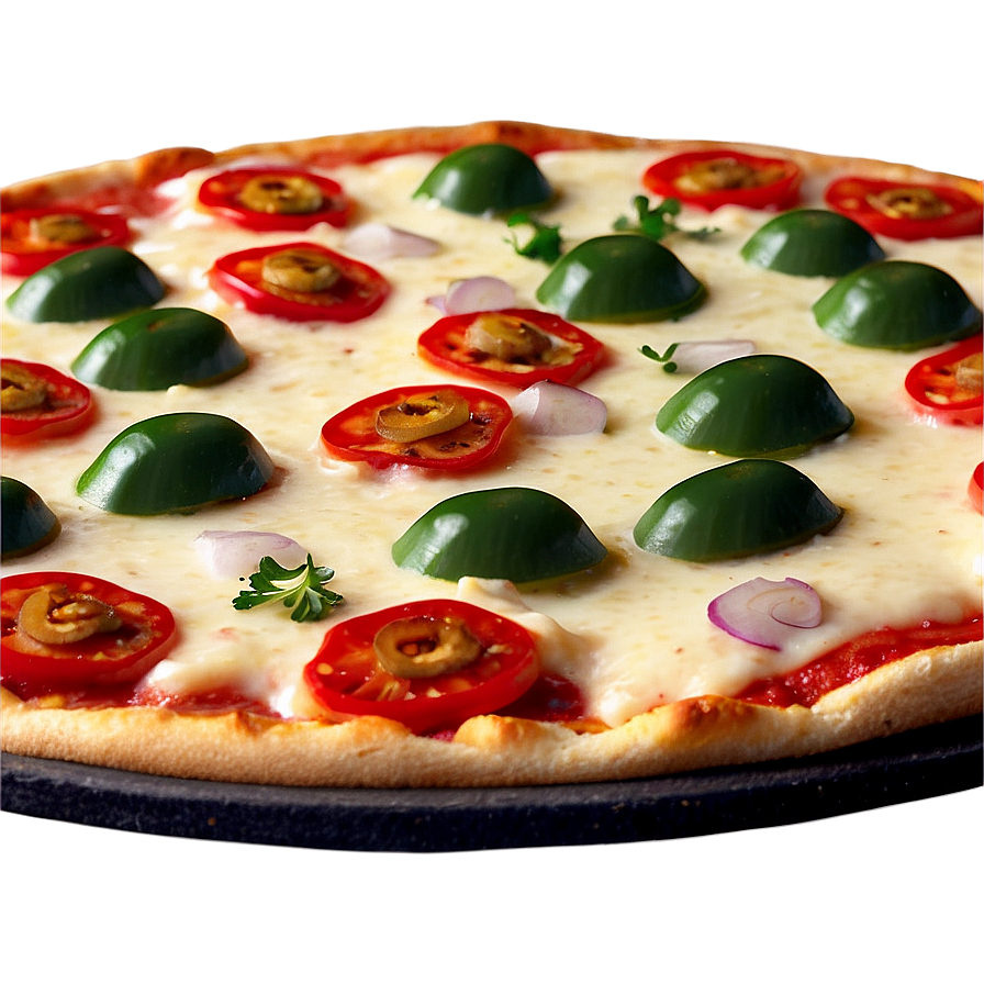 Vegetarian Pizza Delight Png Grb