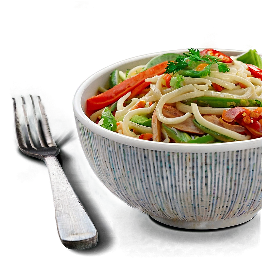 Veggie Noodles Bowl Png Vor