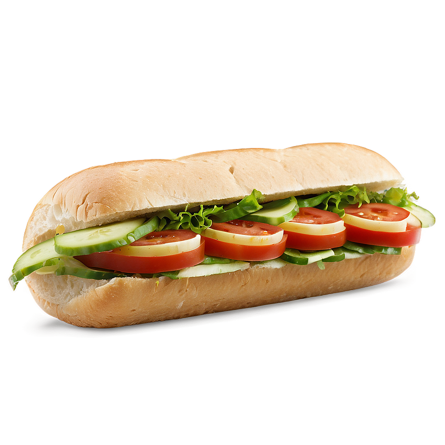 Veggie Sub Sandwich Png Iyo