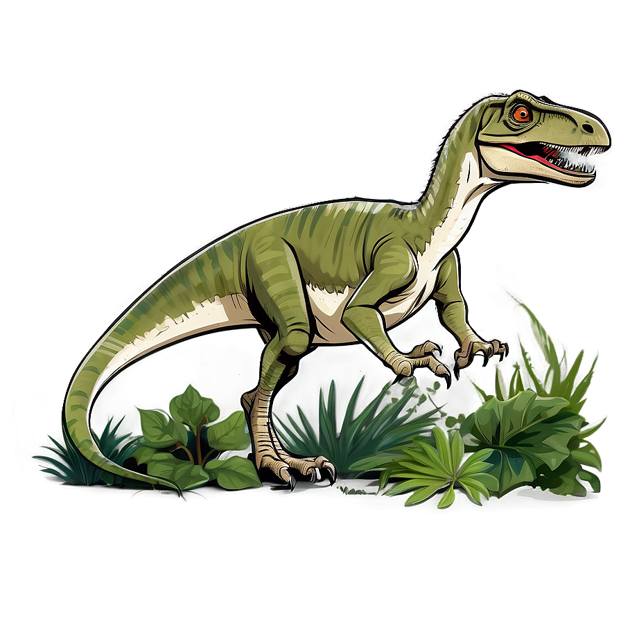 Velociraptor In Jungle Png Dmi85