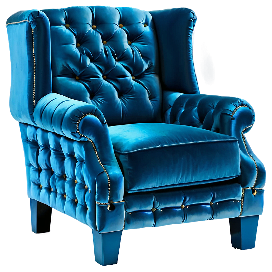 Velvet King Chair Png Boh12