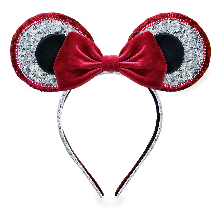 Velvet Minnie Mouse Ears Png 06132024