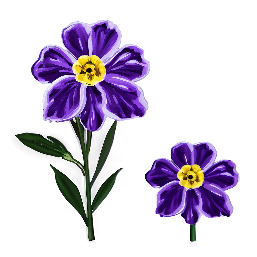 Velvet Purple Flower Png Bby