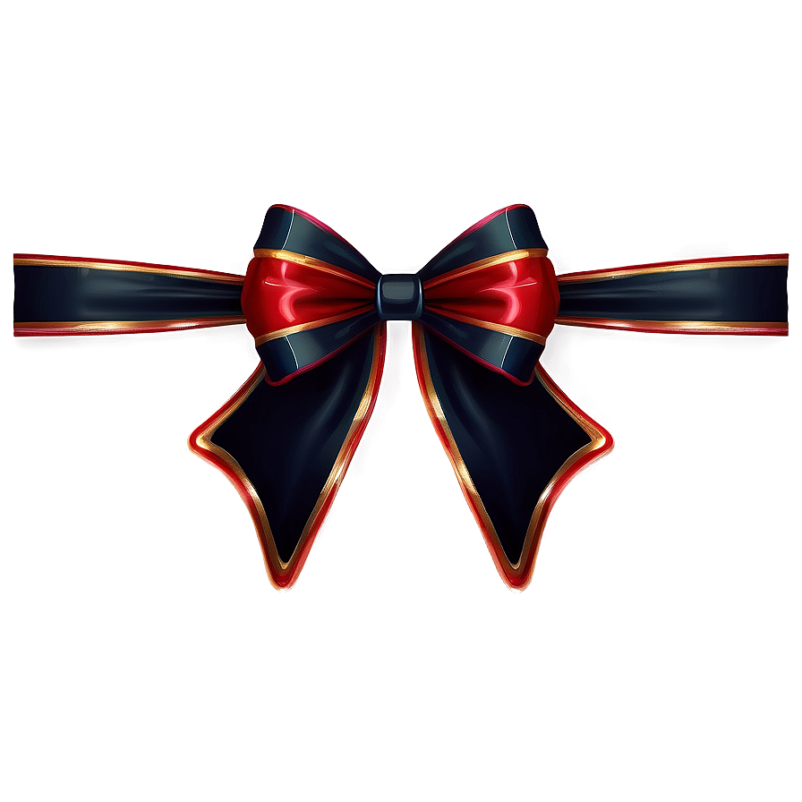 Velvet Red Bow Png 2