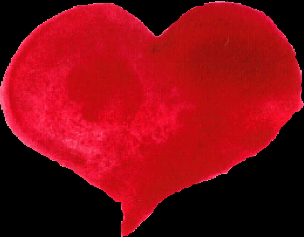 Velvety Red Heart Texture