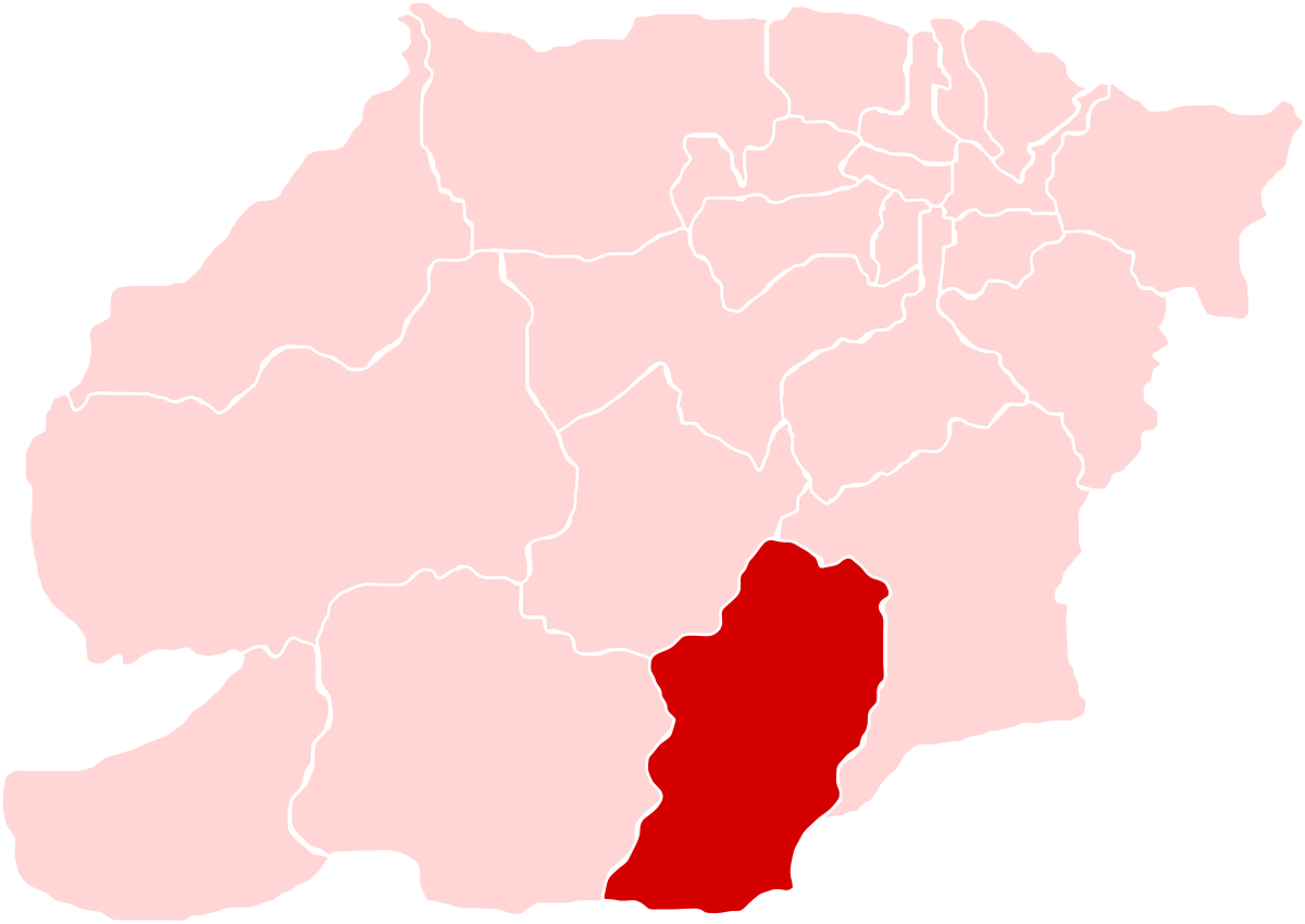 Venezuela Administrative Division Highlighted Region