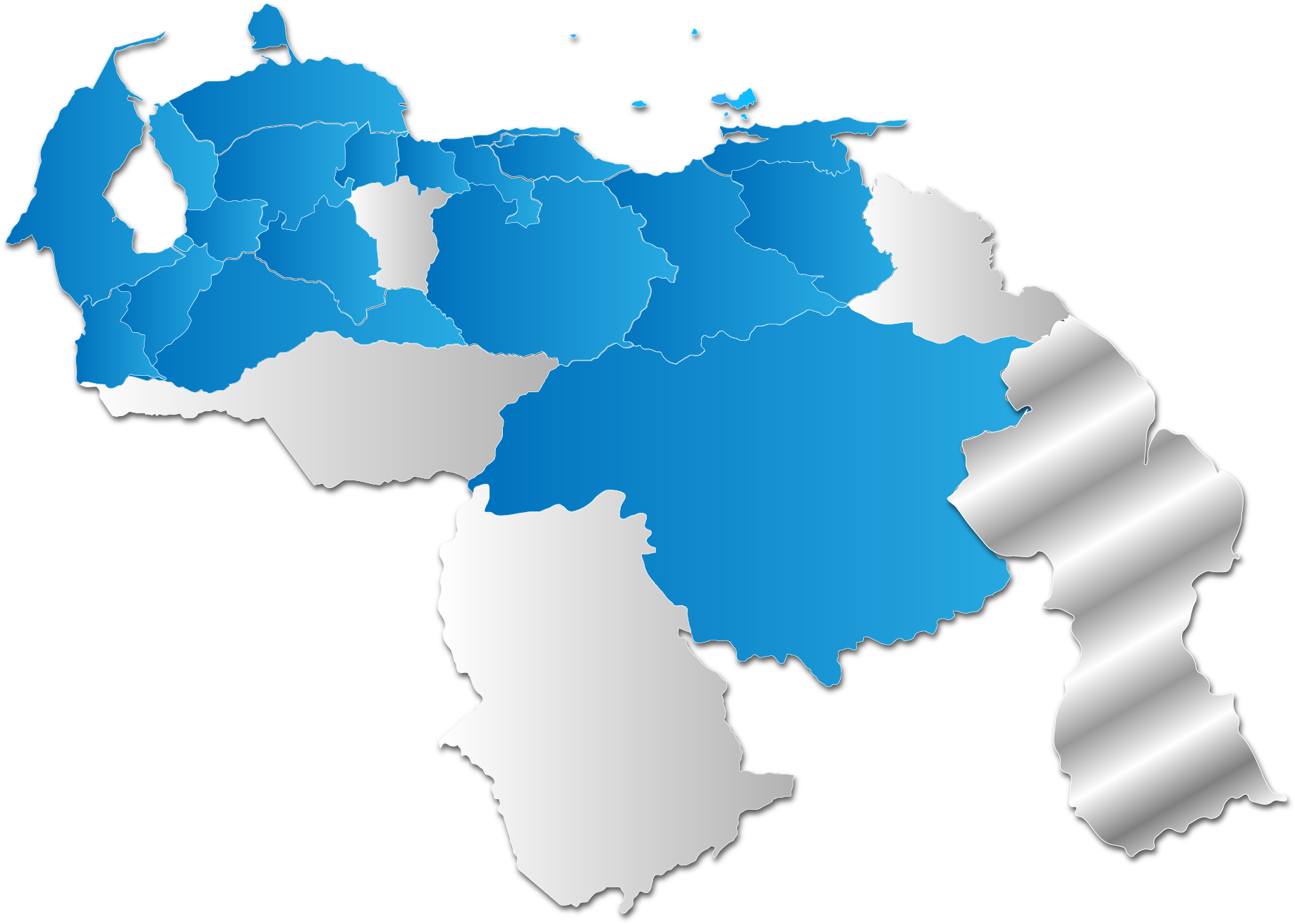 Venezuela Administrative Divisions Map