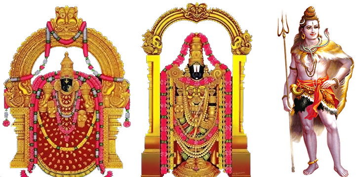 Venkateswara Deity Triptych