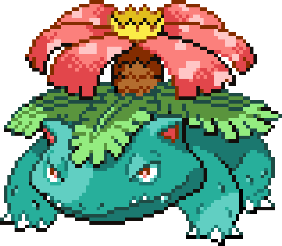 Venusaur_ Pixel_ Art_ Creation