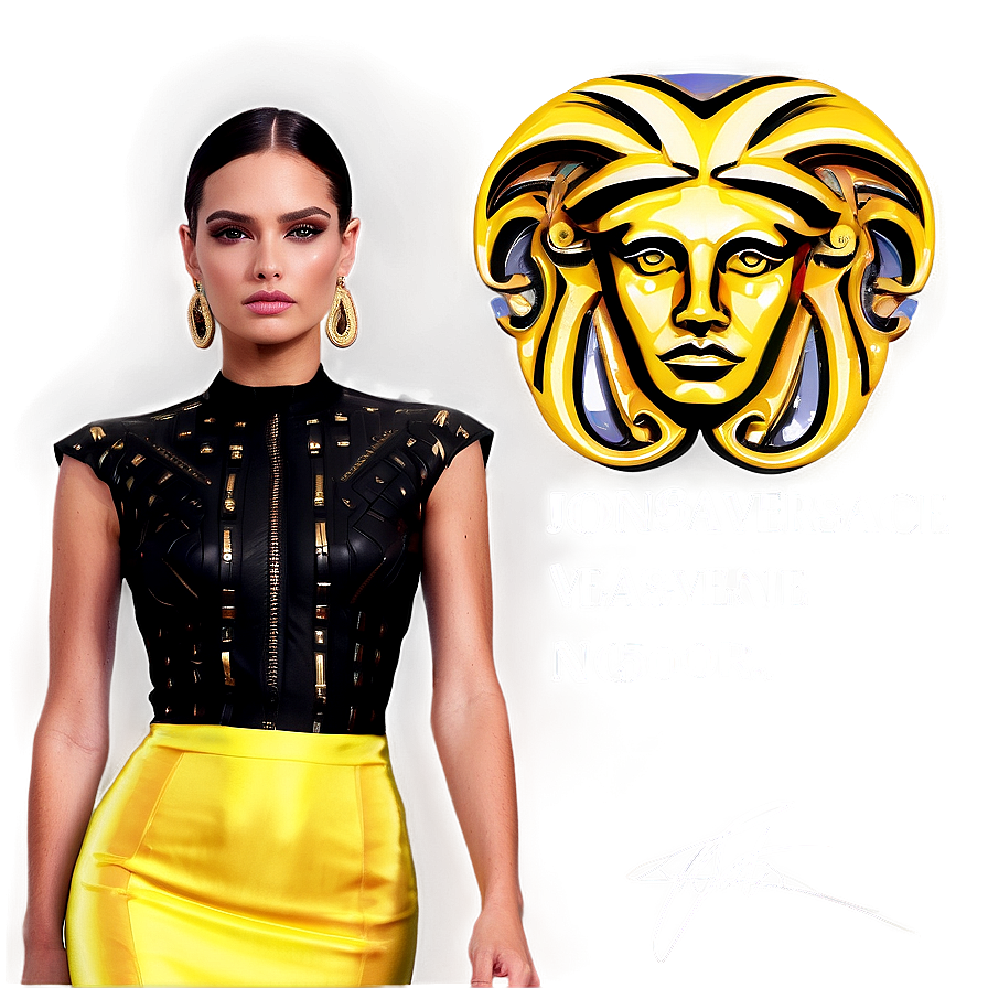 Versace Fashion Sketch Png Tjp