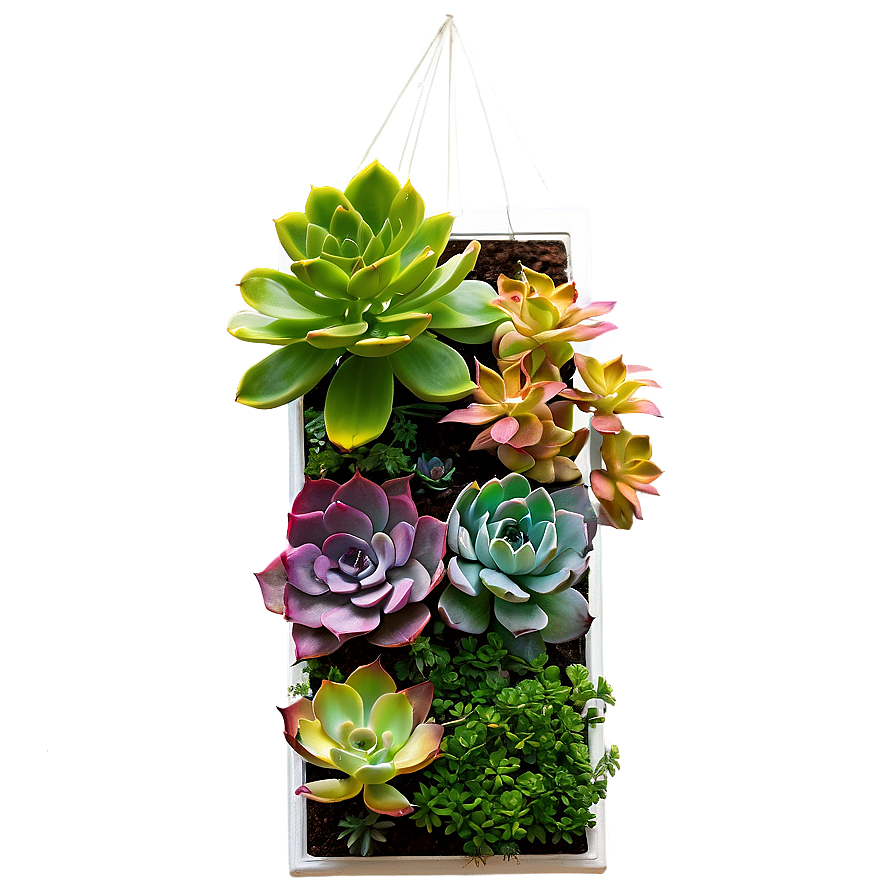 Vertical Succulent Garden Png Ove66