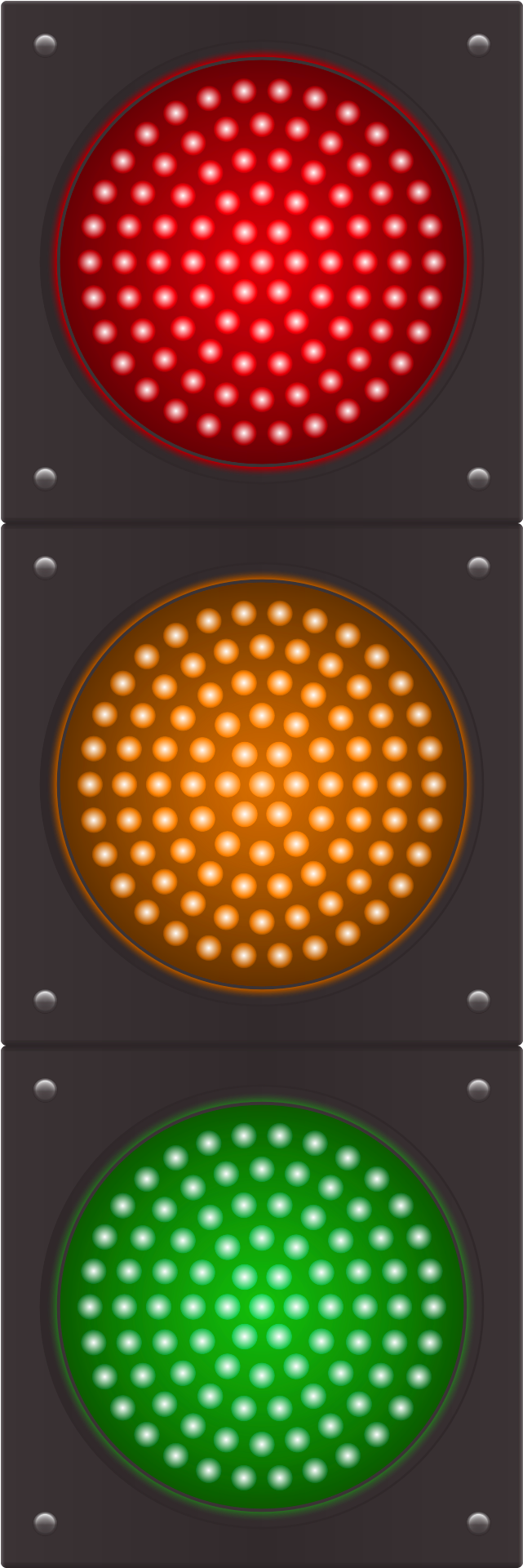 Vertical Traffic Light Illustration