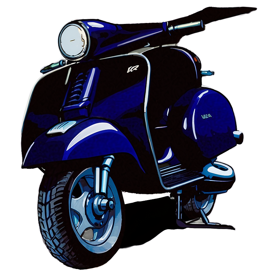 Vespa In Night City Png 06252024