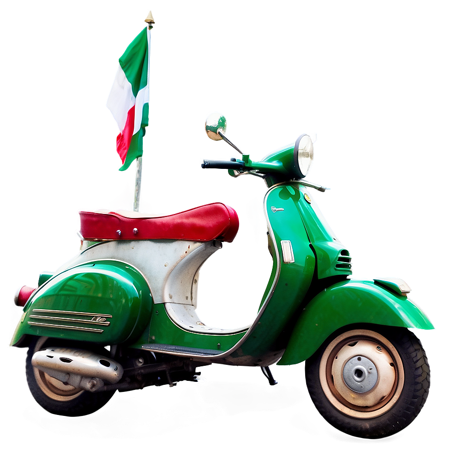 Vespa With Italian Flag Png 06252024