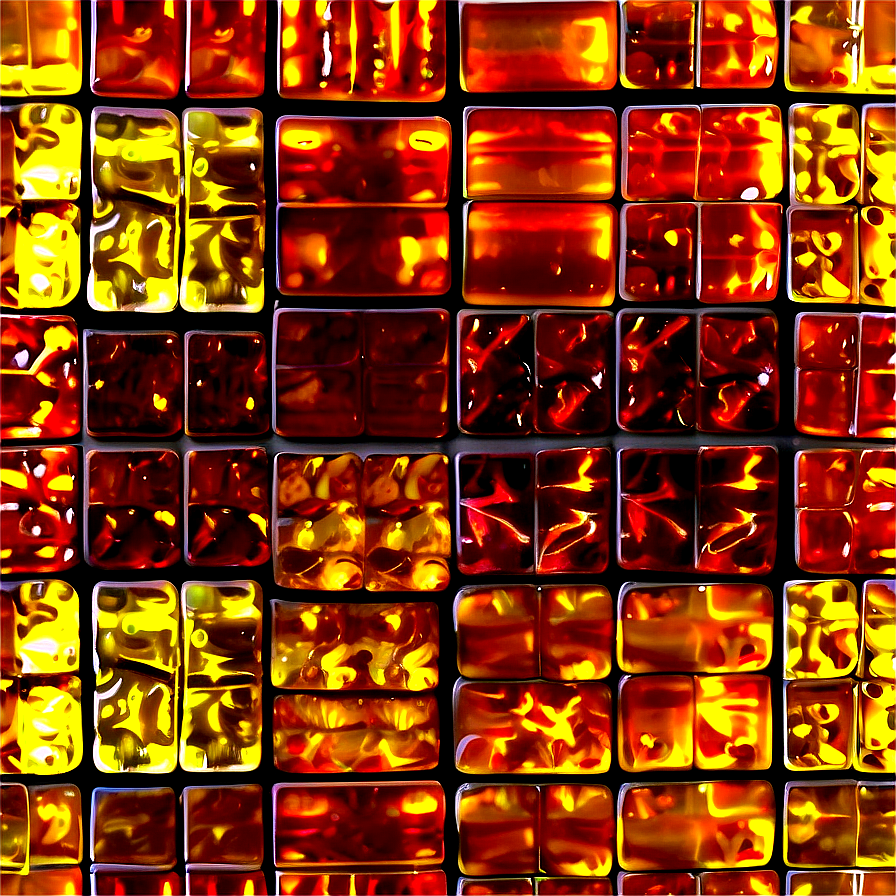 Vibrant Amber Mosaic Png 19