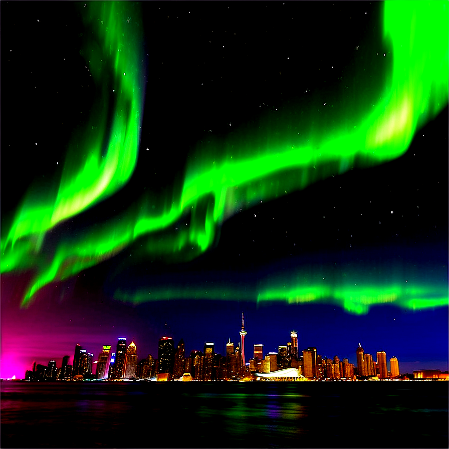 Vibrant Aurora Skyline Png 06202024