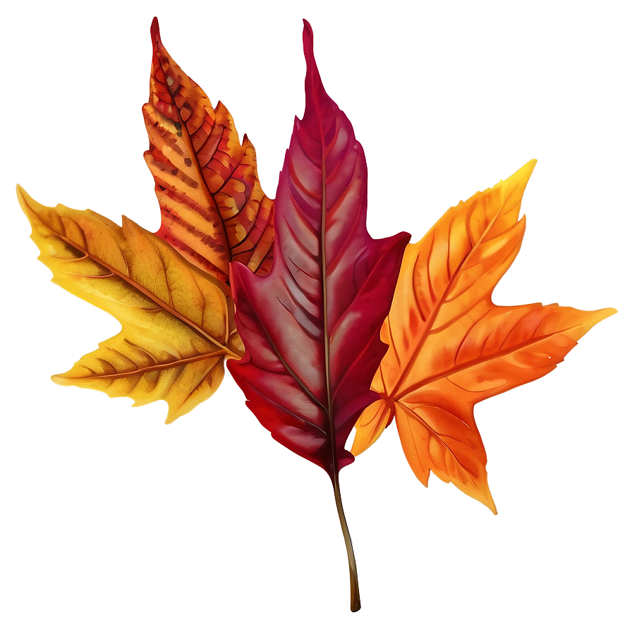 Vibrant Autumn Leaf Png 06202024