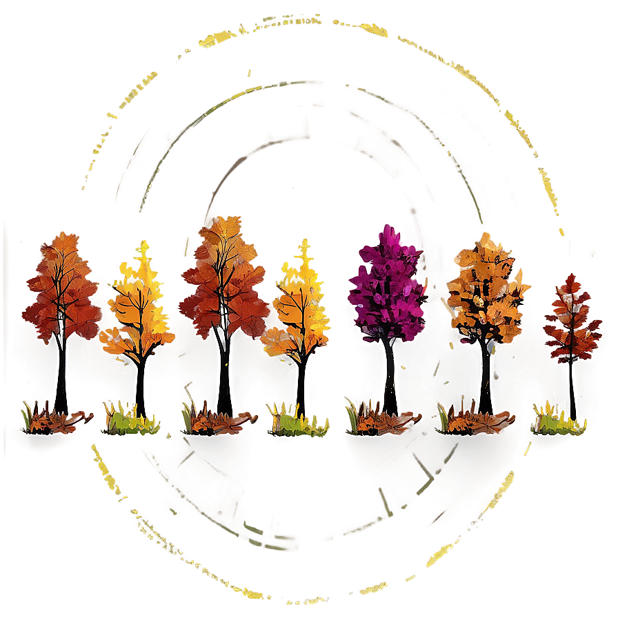 Vibrant Autumn Woods Png 06242024