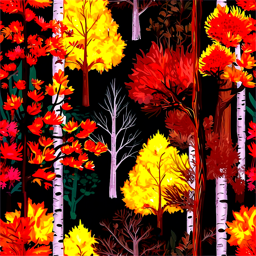 Vibrant Autumn Woods Png Asi