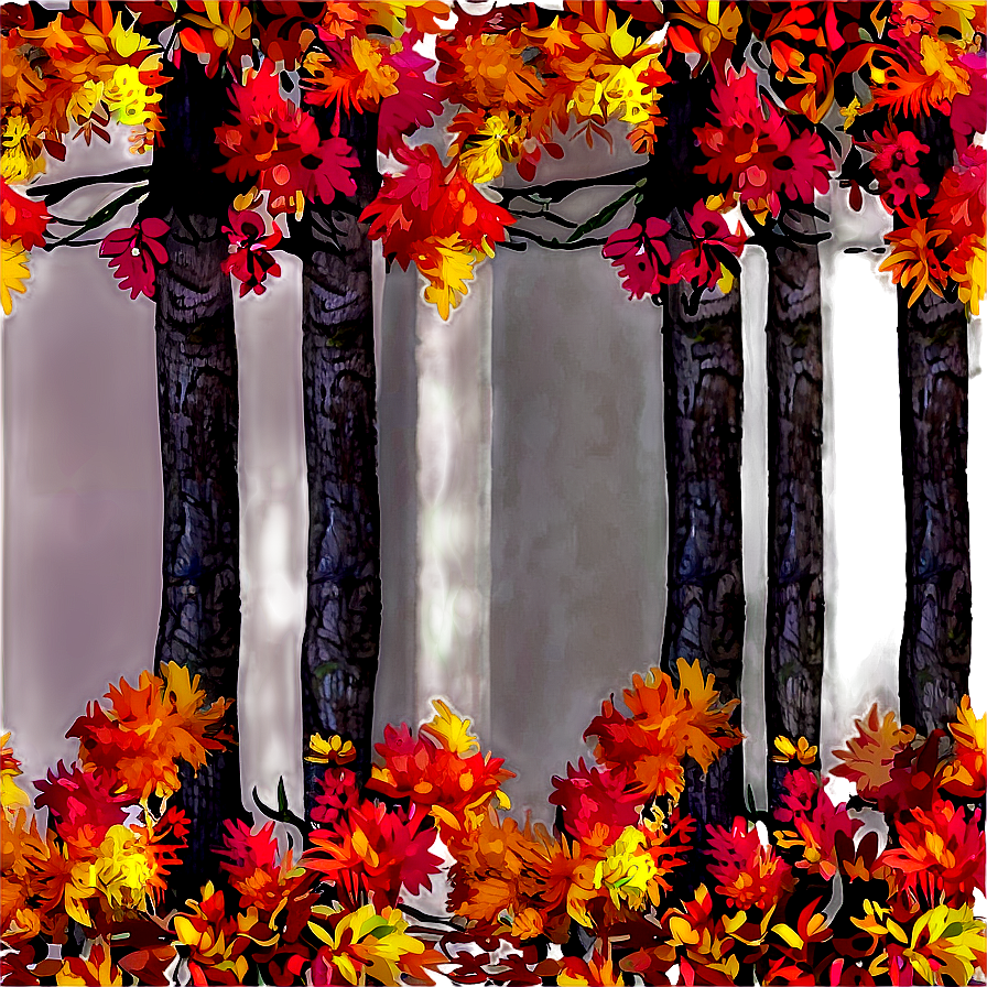 Vibrant Autumn Woods Png Swr