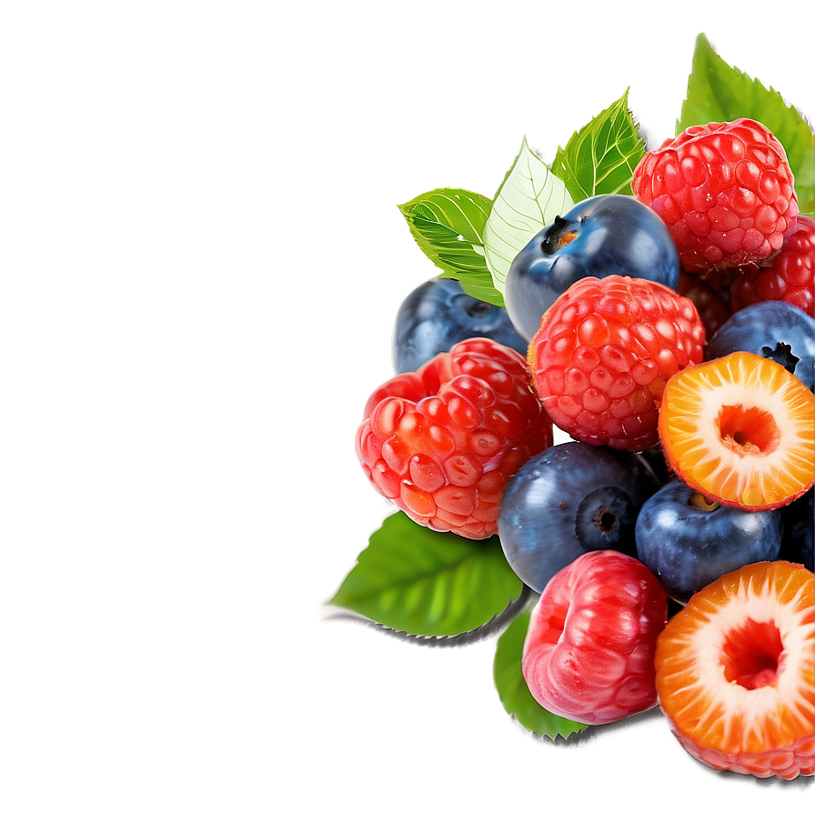 Vibrant Berries Mix Png Tuj