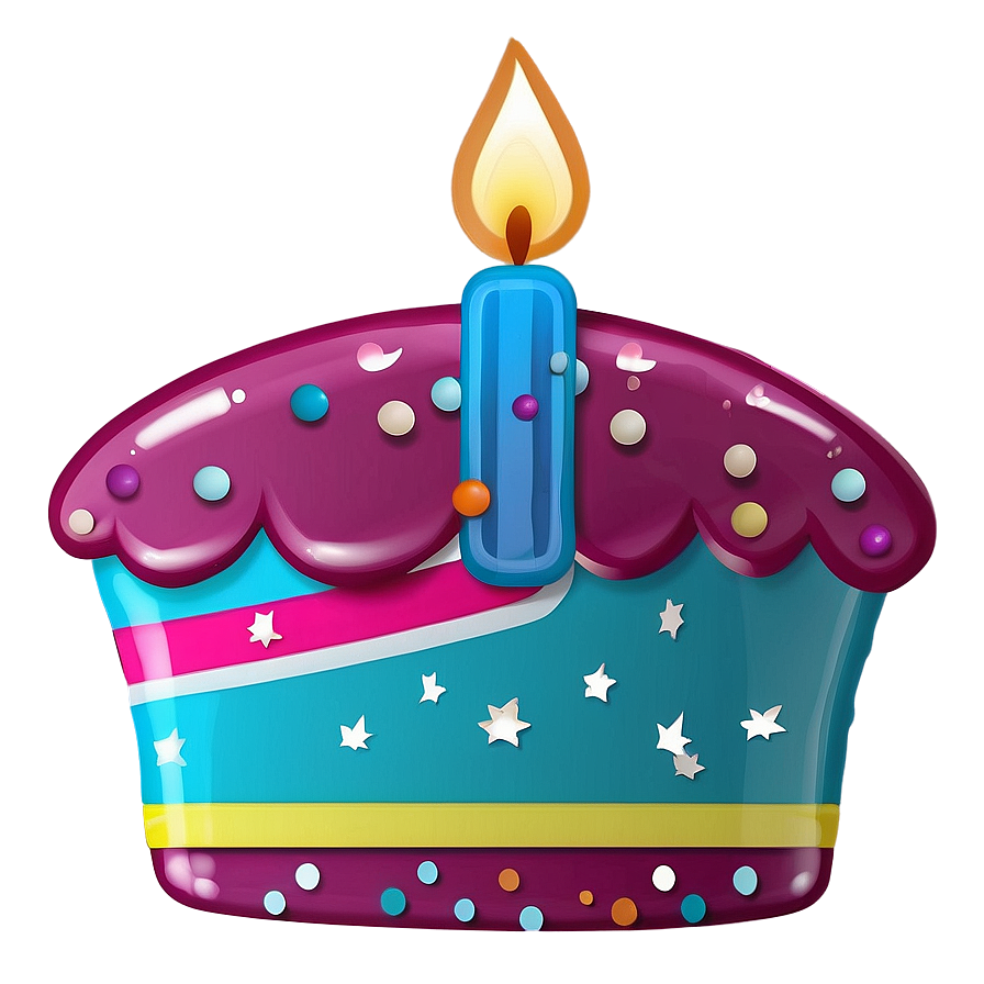 Vibrant Birthday Emoji Png 3