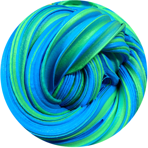 Vibrant Blue Green Slime Texture