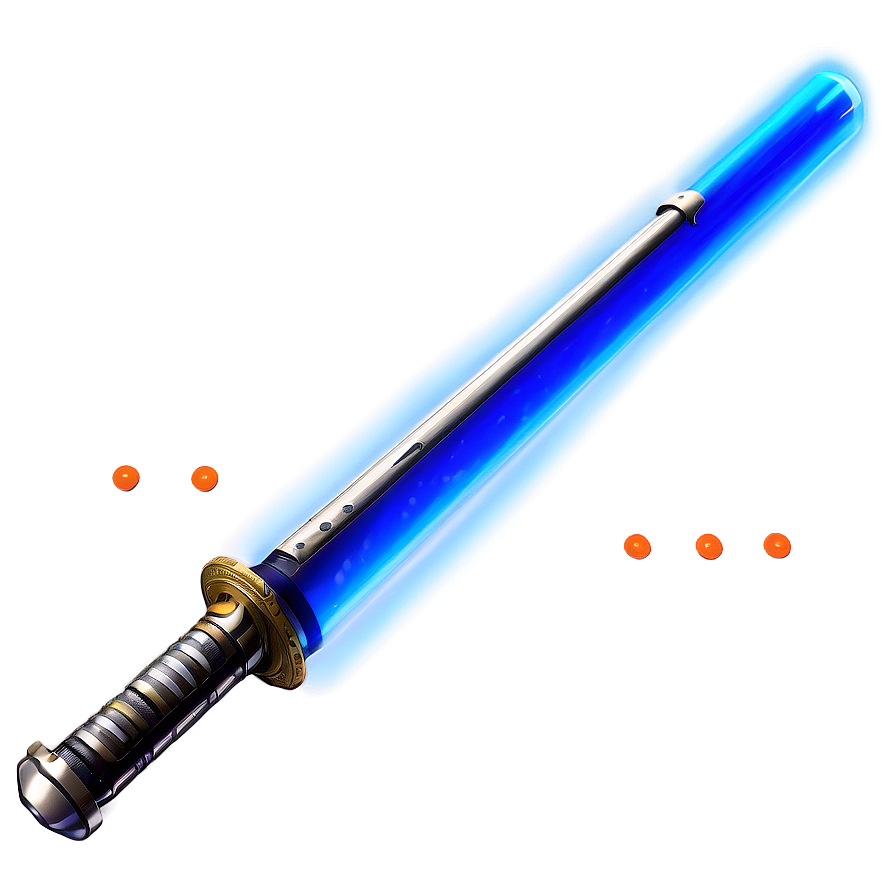 Vibrant Blue Jedi Lightsaber Png 73