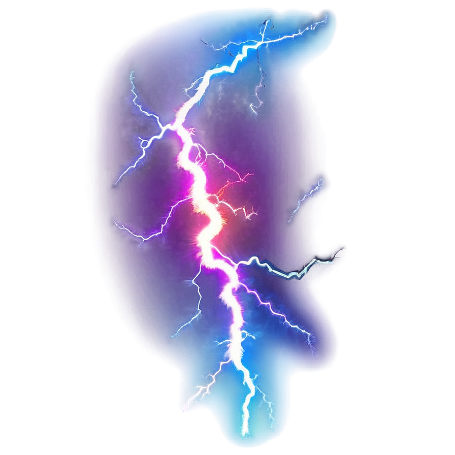 Vibrant Blue Lightning Png 06202024